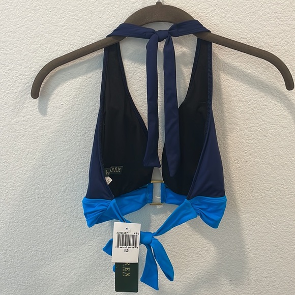 Ralph Lauren Blue Triangle Bikini Top NWT - Picture 3 of 3